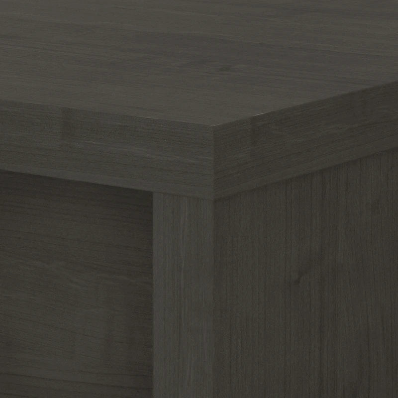 60-Inch Bow Front Office Desk with Thermally Fused Laminate Surface, Pure White