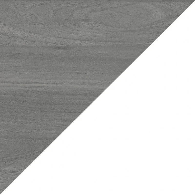 60-Inch Bow Front Office Desk with Thermally Fused Laminate Surface, Pure White
