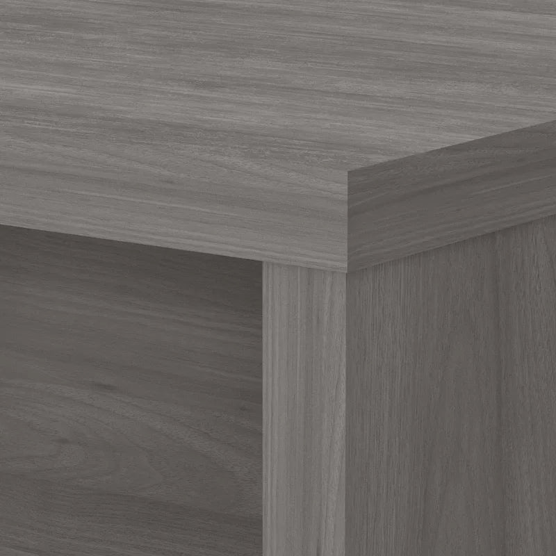 60-Inch Bow Front Office Desk with Thermally Fused Laminate Surface, Pure White