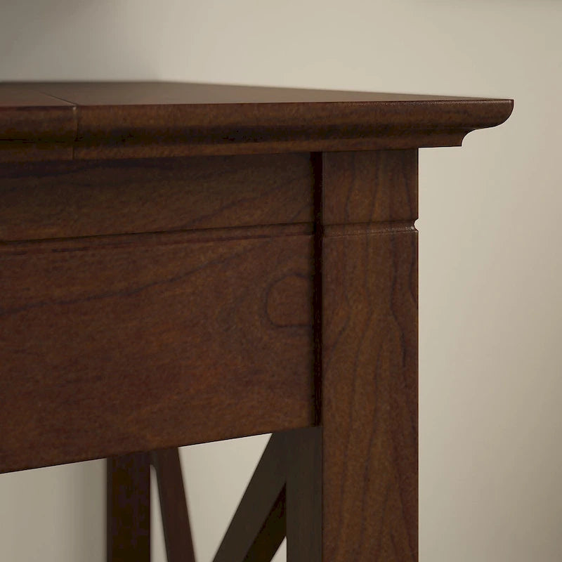 60W L-Shaped Corner Desk with X-Frame Design, Multi-Color Options
