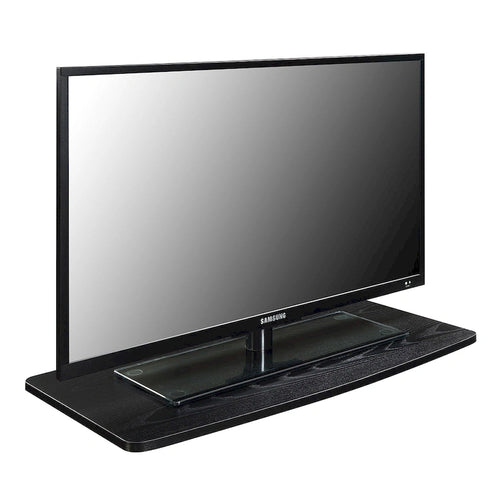 360-Degree Swivel TV Riser Stand Wide Shelf Black Cherry White
