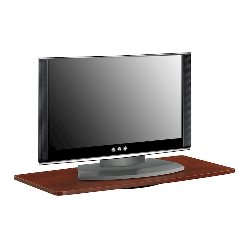 360-Degree Swivel TV Riser Stand Wide Shelf Black Cherry White