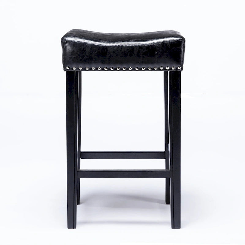 Counter Height 29 Bar Stools for Kitchen Counter Backless Faux Leather Stools Farmhouse Island Chairs