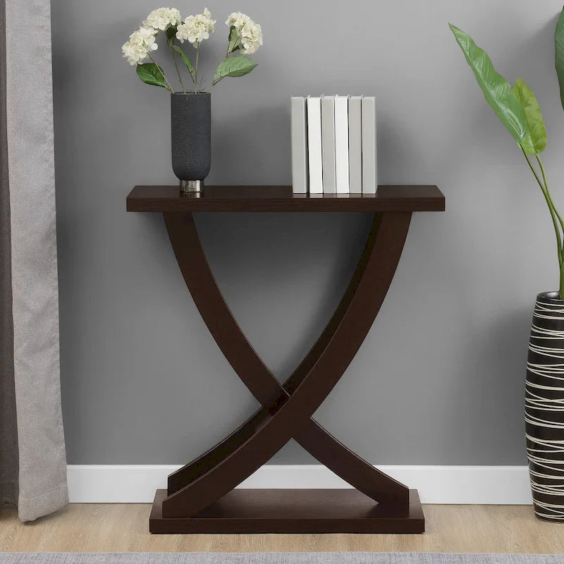 Convenience Concepts Newport Criss-Cross Console Table