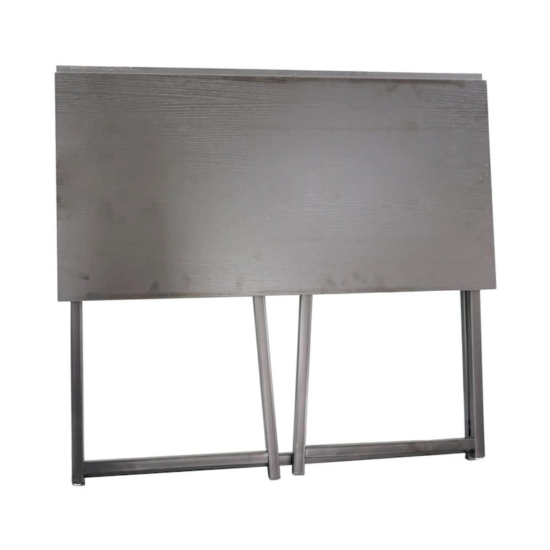 Foldable Writing Desk Metal MDF Compact Home Office Table Multi-Color