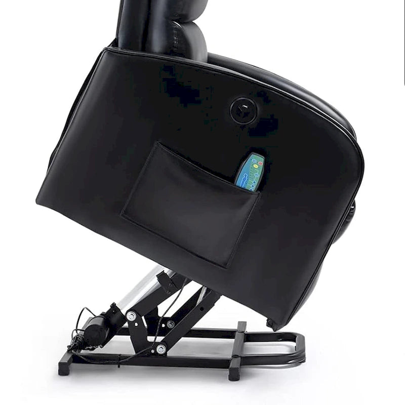 Power Lift Massage Recliner Chair with Heat Vibration Khaki Black Grey