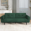 Tufted Polyester Futon Sofa Reclining Couch Sleeper Loveseat Multi-Color