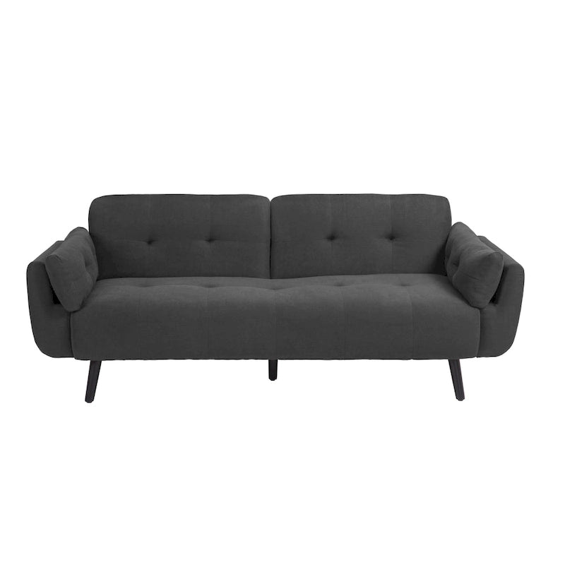 Tufted Polyester Futon Sofa Reclining Couch Sleeper Loveseat Multi-Color