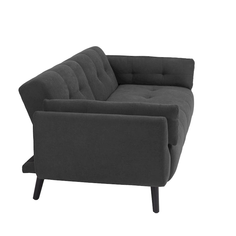 Tufted Polyester Futon Sofa Reclining Couch Sleeper Loveseat Multi-Color