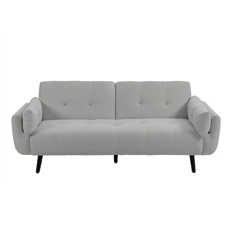 Tufted Polyester Futon Sofa Reclining Couch Sleeper Loveseat Multi-Color