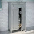 RiverRidge Somerset Two-Door Bathroom and Laundry Storage Cabinet with Drawer and Adjustable Shelf - Gray - N/A